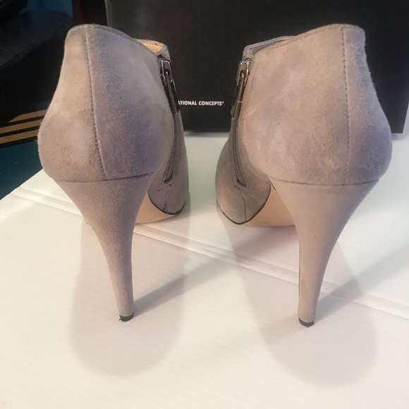 I.N.C Women’s Grey Suede Ankle Booties - Picture 5 of 8